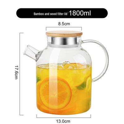 Chaxun Cold Water Pitcher with Bamboo Filter Lid
