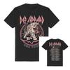Hysteria Tour Bandfoto Def Leppard Band T-Shirt Baumwolle Grafik-T-Shirt Herren Damen Sommer Streetwear