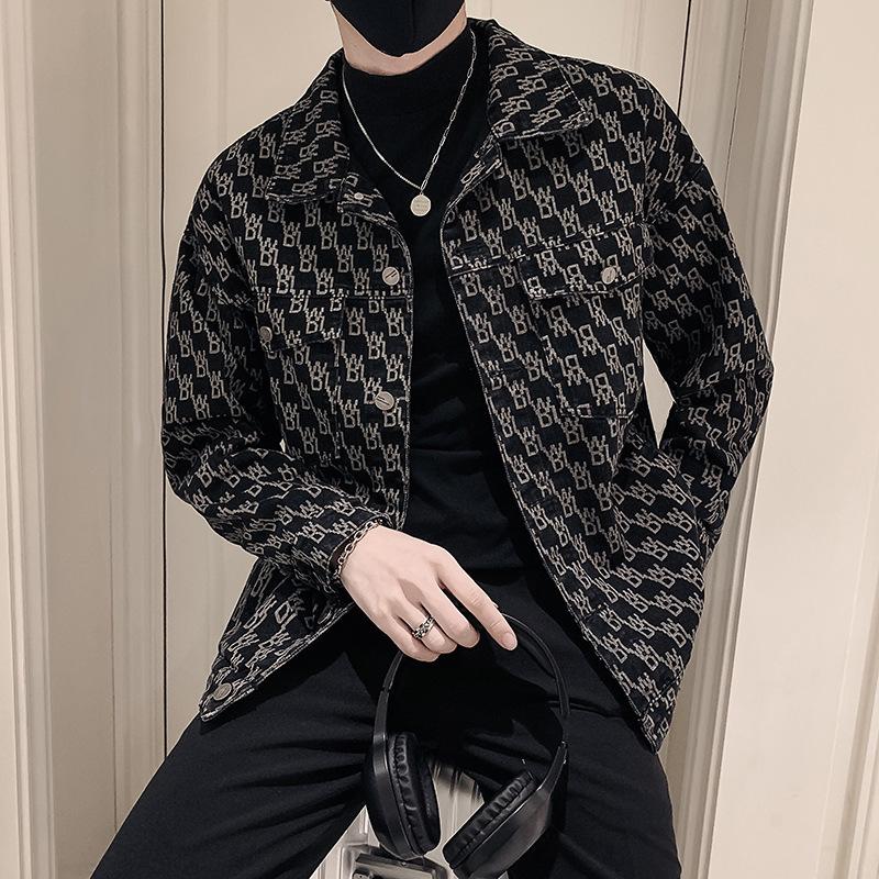 Coat Men's New Trendy Brand High-end Trendy Casual Top Spring and Autumn Jacket