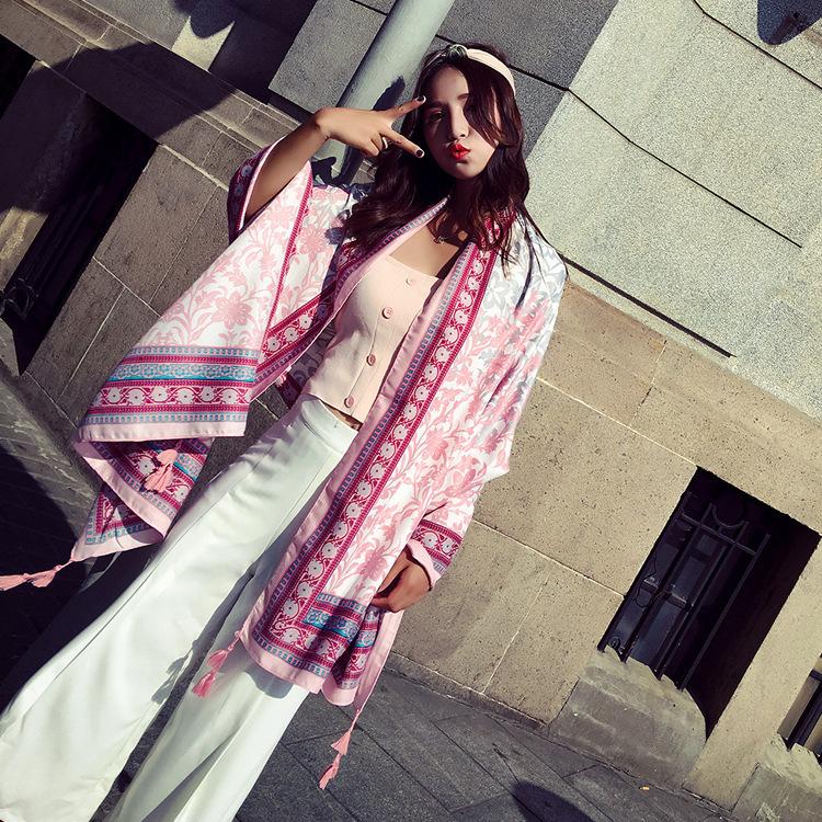Ethnic Style Scarf, Sunscreen Shawl, Women's Summer Thin Style, Air Conditioner Silk Scarf, Fashionable Seaside Beach Scarf