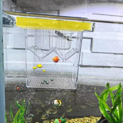 Klare schwimmende Fischzuchtbox Acryl-Aquarium Brutkasten Inkubator für Babyfische Garnelen