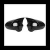 Car Mirror Cover Caps for Seat LEON 1P IBIZA 6J EXEO 3R 2008-2017 Side Rear View External Part(Black)