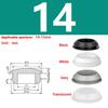Snap-on Silicone Rubber Plug 3/3.5/4/4.5/5/6/6.5/7-14mm Soft Seal Hole Plugs Blanking End Cap T Type Hole Plug Cover Four Colors