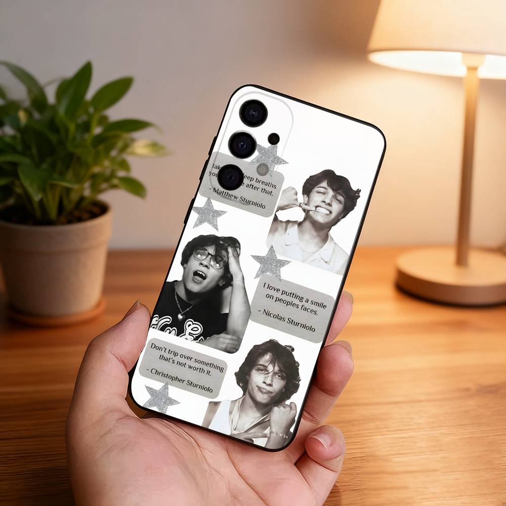 Sturniolo Triplets Phone Case For Samsung S25,S24,S21,S22,S23,S30,Ultra,S20,Plus,Fe,Lite,5G Black Cover