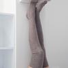 Hiig [no.612] Melange Brown Over-knee Socks