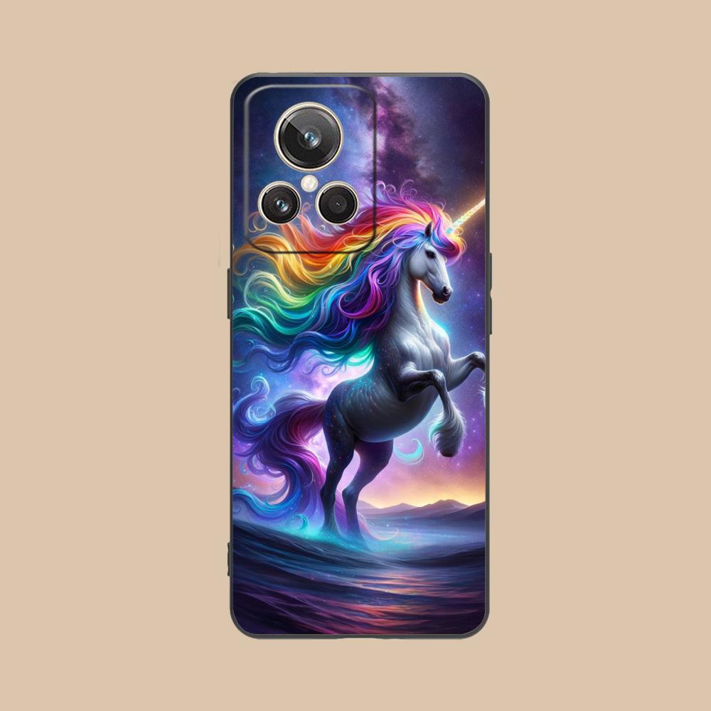 Fantasy Unicorn Mobile Phone Case for Realme GT 8 Neo Pro C75 73 71 C67 65 C55 53 C35 31 C20 15 Colorful Printing Cover Luxury