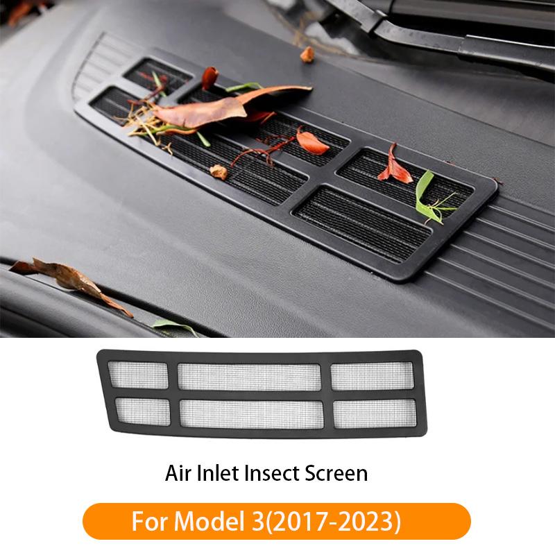 Front Grill Guard Grille Inserts Mesh for Tesla Model Y 3 Highland 2024-2021 Air Inlet Vent Cover Bumper Grid Filter Accessories