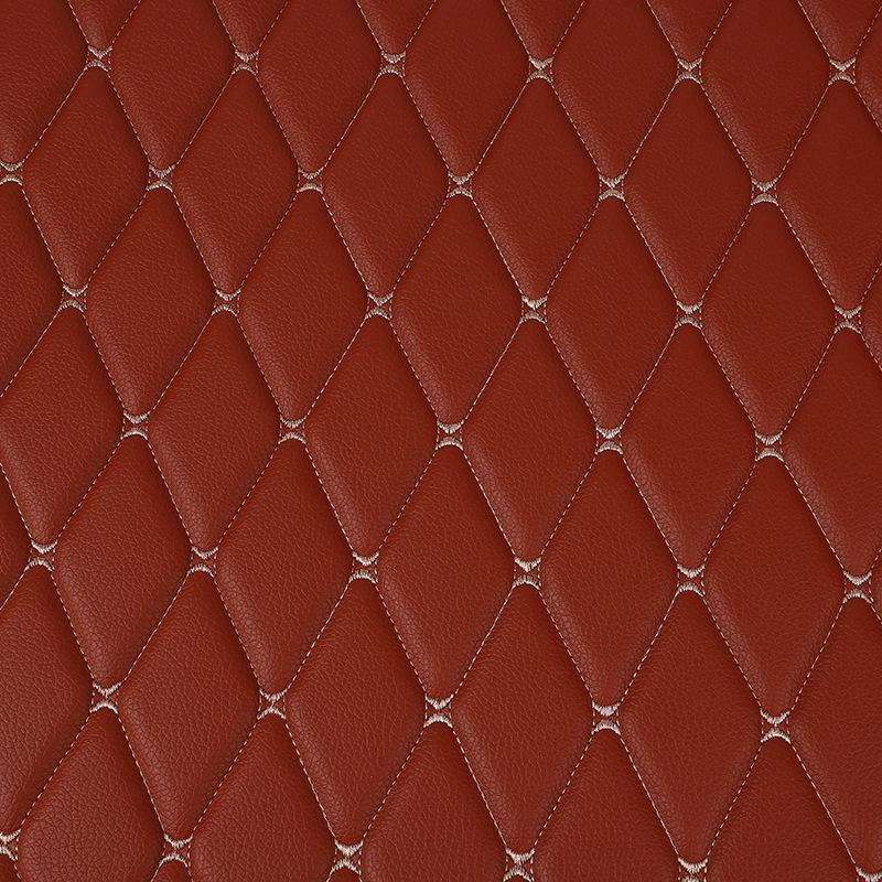 Thick Faux Leather Embroidered Car Interior Floor Mats & Headliner Trim