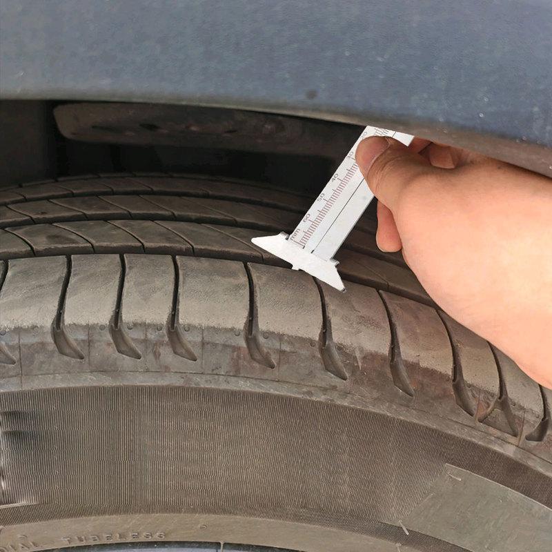 1pc Car Stainless Steel Wheel Thickness Measuring Ruler Tool 0-30/0-60mm Tyre Tire Tread Depth Digital Gauge Auto Accessories