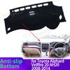 For Toyota Alphard Vellfire 20 AH20 2008-2014 Car Dashboard Cover Avoid Light Pad Instrument Panel Mat Case Carpets