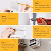 1PCS Invisible Bookshelf Wall Mounted Storage Rack Hidden Suspended Storage Rack Book Wall Support Rack