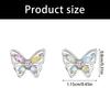 Multipurpose Zircon Butterfly Earrings Offering Comfortable Wear and All Day Elegant for Styles Enthusiasts Outfits
