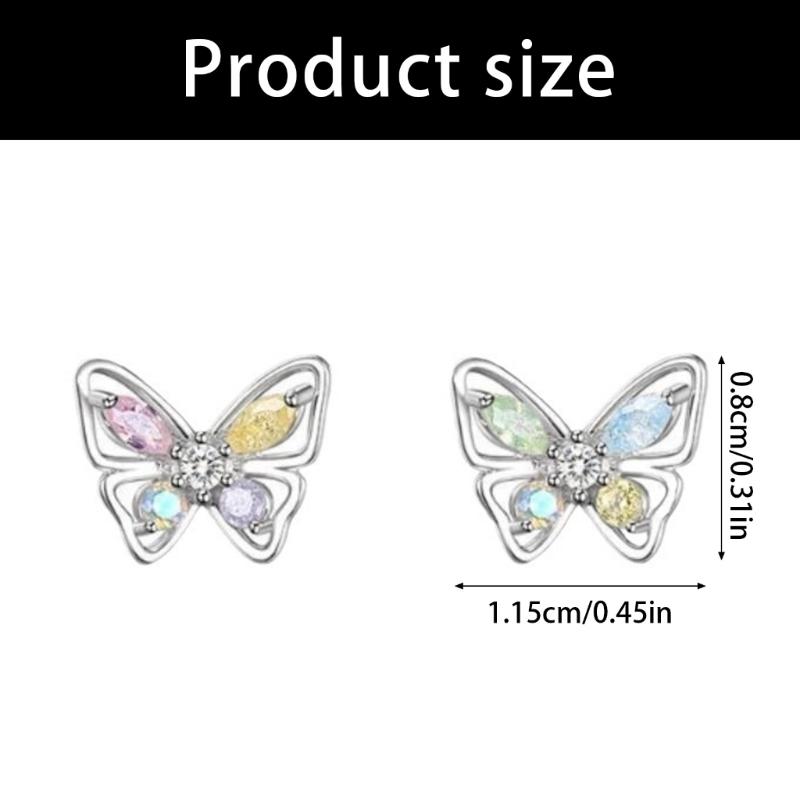 Multipurpose Zircon Butterfly Earrings Offering Comfortable Wear and All Day Elegant for Styles Enthusiasts Outfits