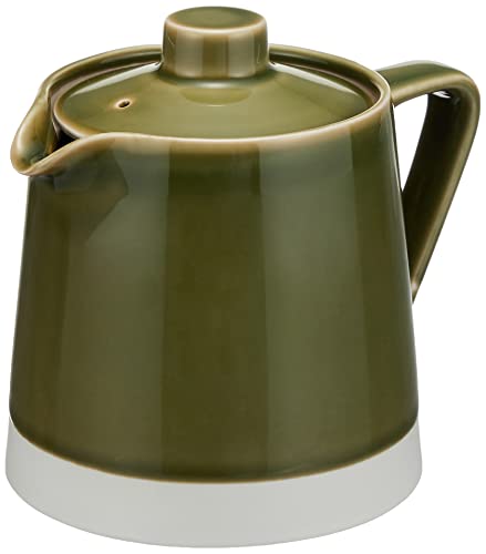 Saikai Pottery Hasami Ware  essence  Oribe Glaze Teapot 500ml Easy to Clean Tea Strainer Included (Super Stainless Steel Tea Strainer) Hasami Ware Tab