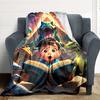 1pc Dinosaur Adventure Blanket Lightweight Flannel Blanket Throw Blanket For Sofa, Bed, Travel, Camping, Livingroom, Office, Couch, Chair, And Bed yy2