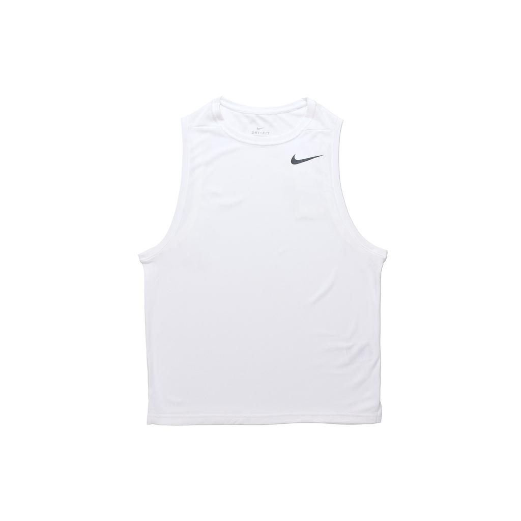 Nike Tank Tops Men's White Crew Neck Thin Straight Fit AQ0464-100