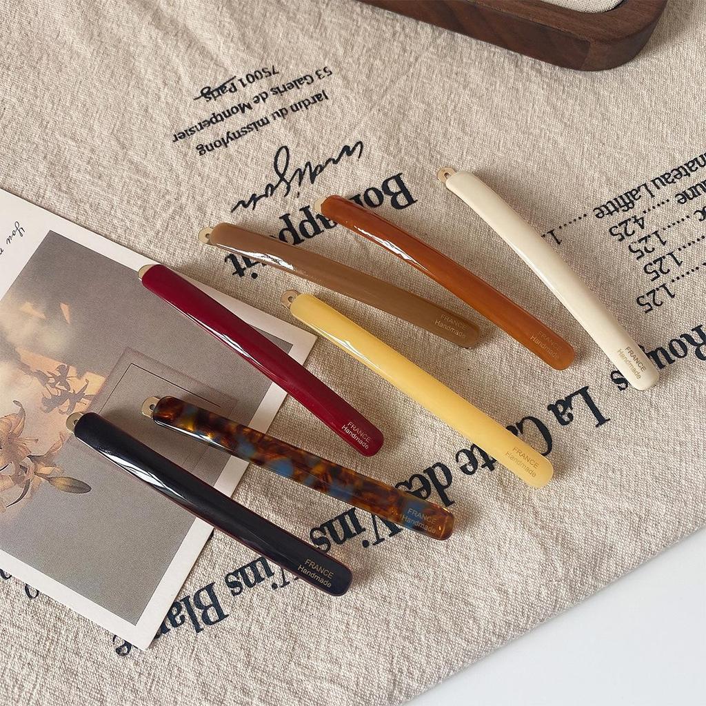 Eleganter Acetat-Haarclip für Damen - Vielseitiges Styling für abstehende Härchen, Pony und Pferdeschwänze