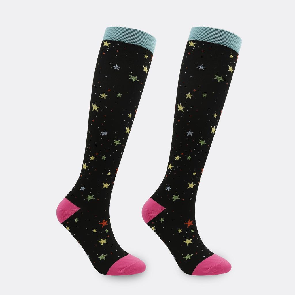 33 Styles: Sports Compression Long Socks - Elastic & Colored