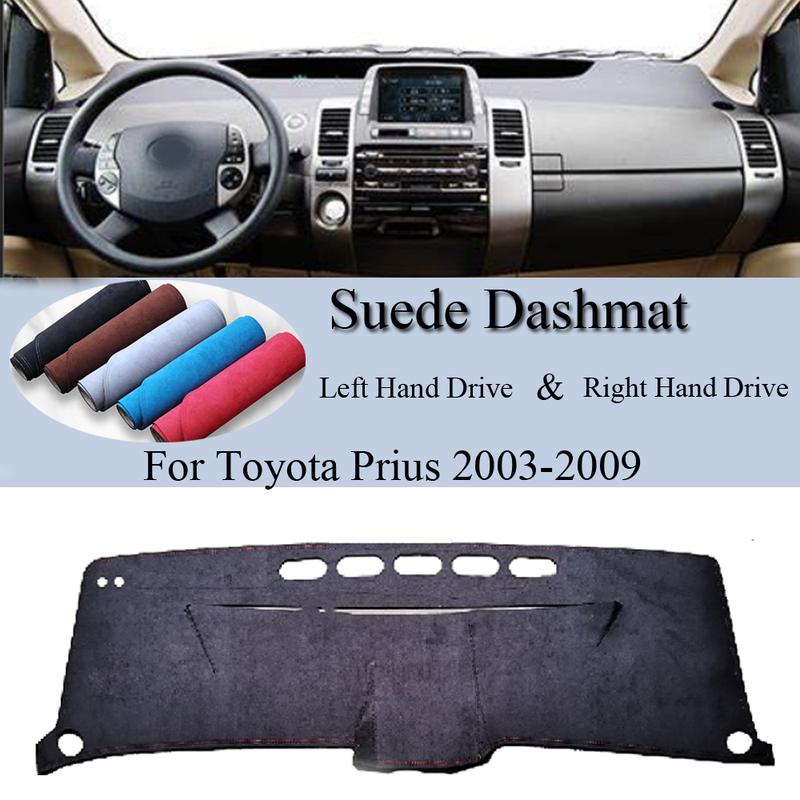 For Toyota Prius 2003 2004 2005 2006-2009 NHW20 XW20 Suede Leather Dashmat Dash Mat Cover Dashboard Pad Carpet Car Accessory