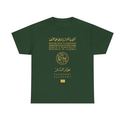 Algeria Passport Graphic TTshirt
