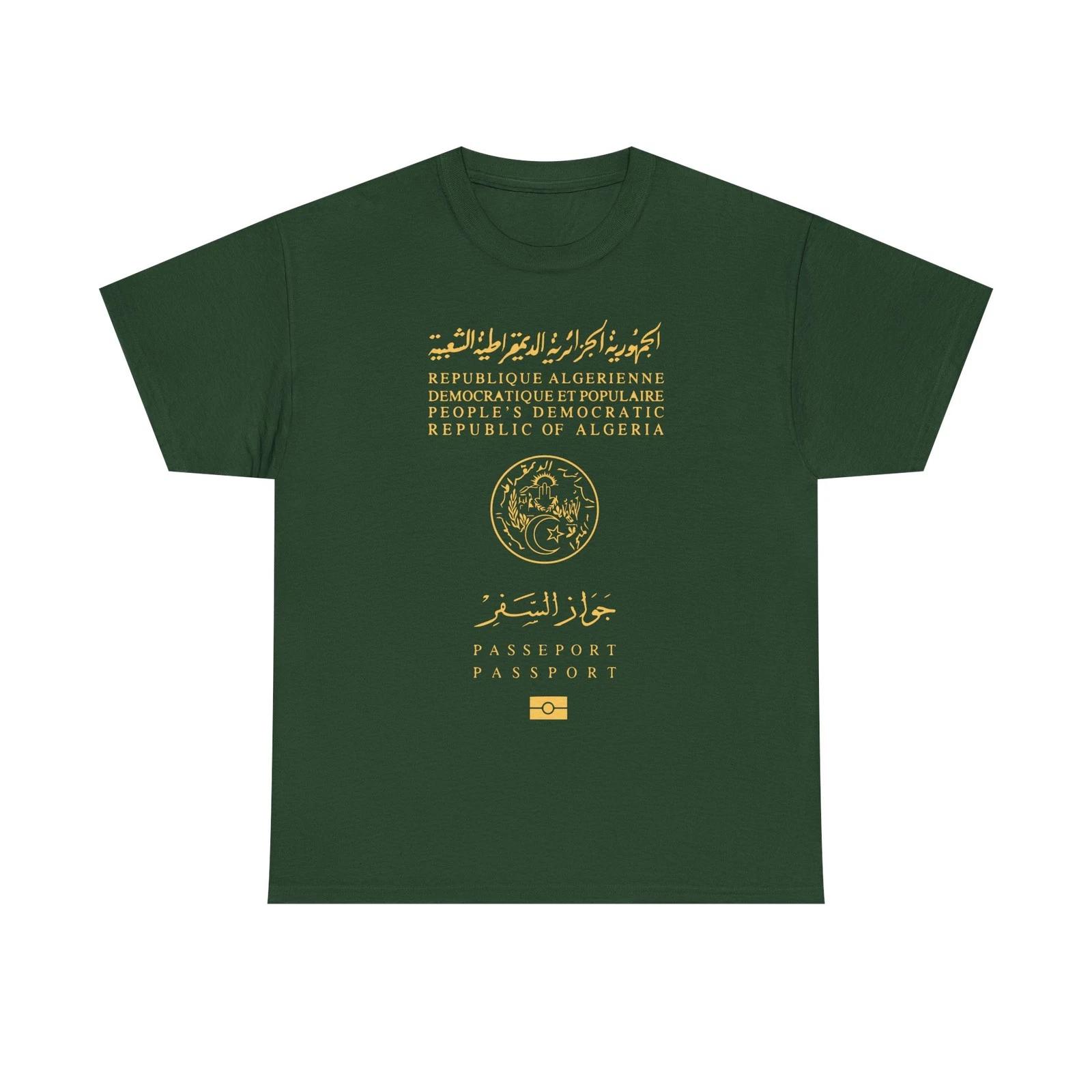 

Algeria Passport Graphic TTshirt 4XL