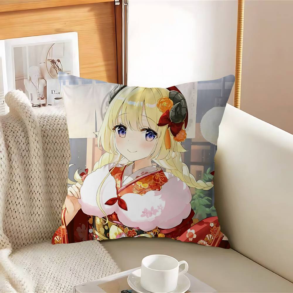 T-Tsunomaki ANIME WatameS Pillow Case Removable Washable Cushion Cover – All-Season Soft Linen