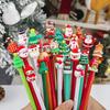 10/20Pcs Christmas Gel Ink Pens Deer Snowman Santa Claus Design Kids Gel Pens School Supplies Christmas Party Favors