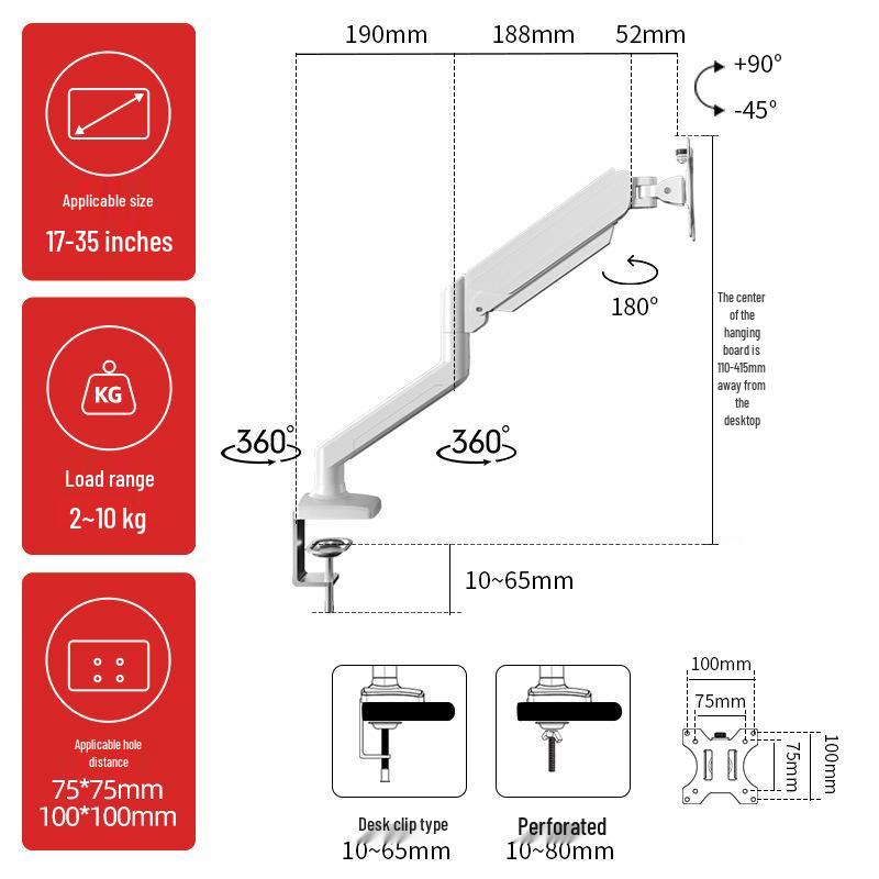 AOC Xiaomi Monitor Stand: Rotating Arm with Cantilever Lifting Base & Telescopic Mechanical Arm