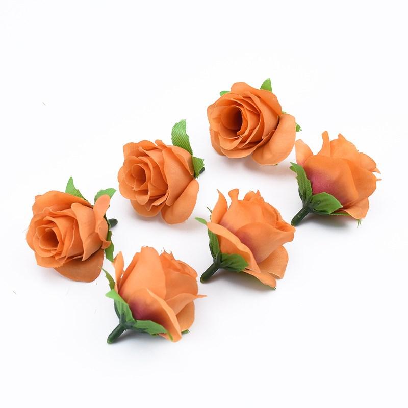 20pcs Artificial Plants Decorative Flowers Brooch Bride Wrist Diy Christmas Decorations for Home Cheap Artificial Flowers