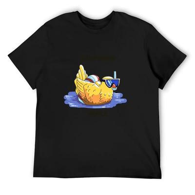 Swimming Poule T-Shirt Vintage Graphic Tee Animal Prinfor Boys Customs Men Clothing