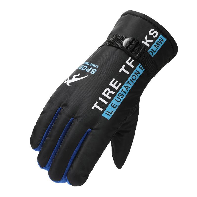 Winter Herren Ski Fahrhandschuhe Verdickt Warm Mode Stall Ski Motorrad Elektrofahrzeug Handschuhe