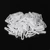 100 Pieces Mini Plastic Carabiner Hooks Buckle Clips for Paracord Keychain Bag Strap Parts
