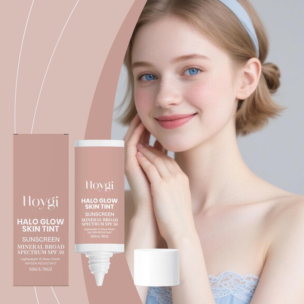 HOYGI Light Tint Protective Moisturizing Cream – Refreshing & Non-Sticky for Summer