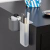Multi Functional Desktop Display Pocket Pen Holder, Office Desk Stationery Pen Box, Adhesive Small Item Storage Tube