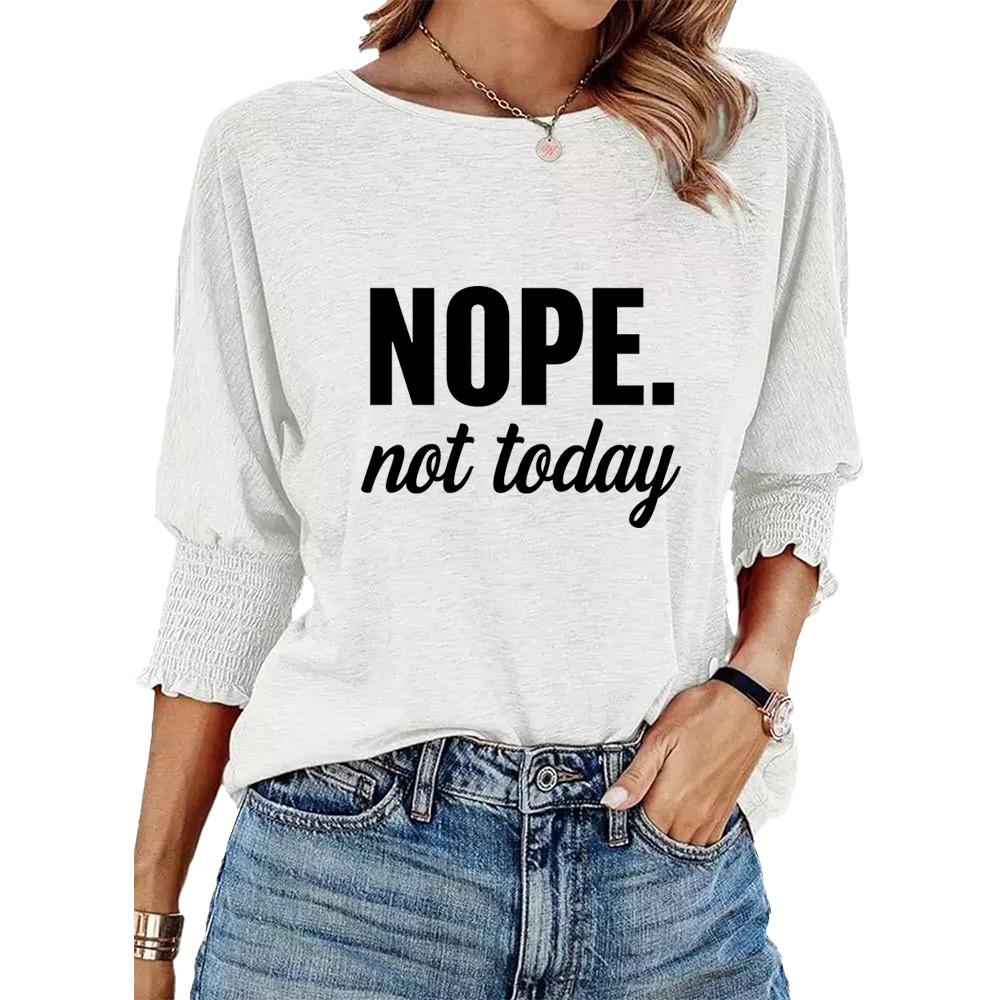 Plus Size Women's Fashion Loose Tee Shirt Spring&summer Round Collar Letter Print T-Shirt