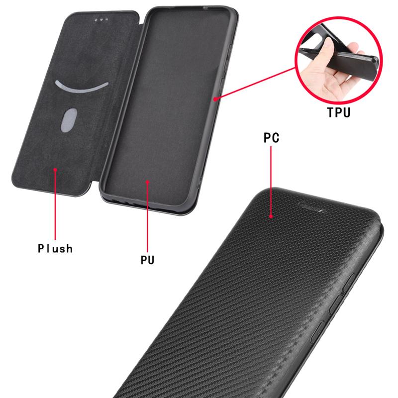 Luxury Carbon Fiber Flip Leather Cover for Google Pixel 8 Pro 7 6Pro 7A 6A 5A 4A 4G 5G Wallet Card Stand Phone Bag Magnetic Cases