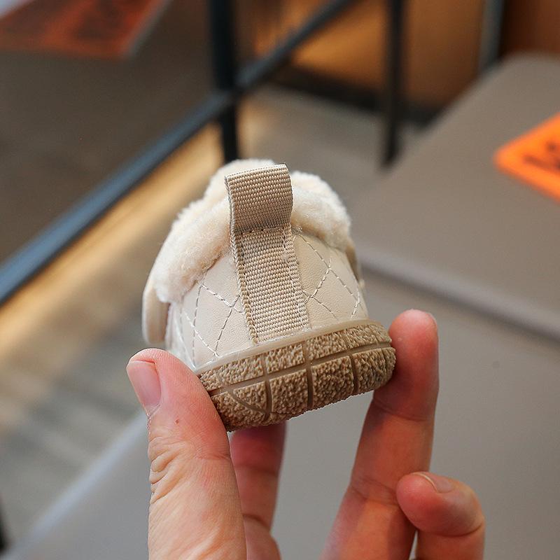 2025 Autumn/Winter Boys' Baby Walker Non-Slip Velvet Toddler Shoes