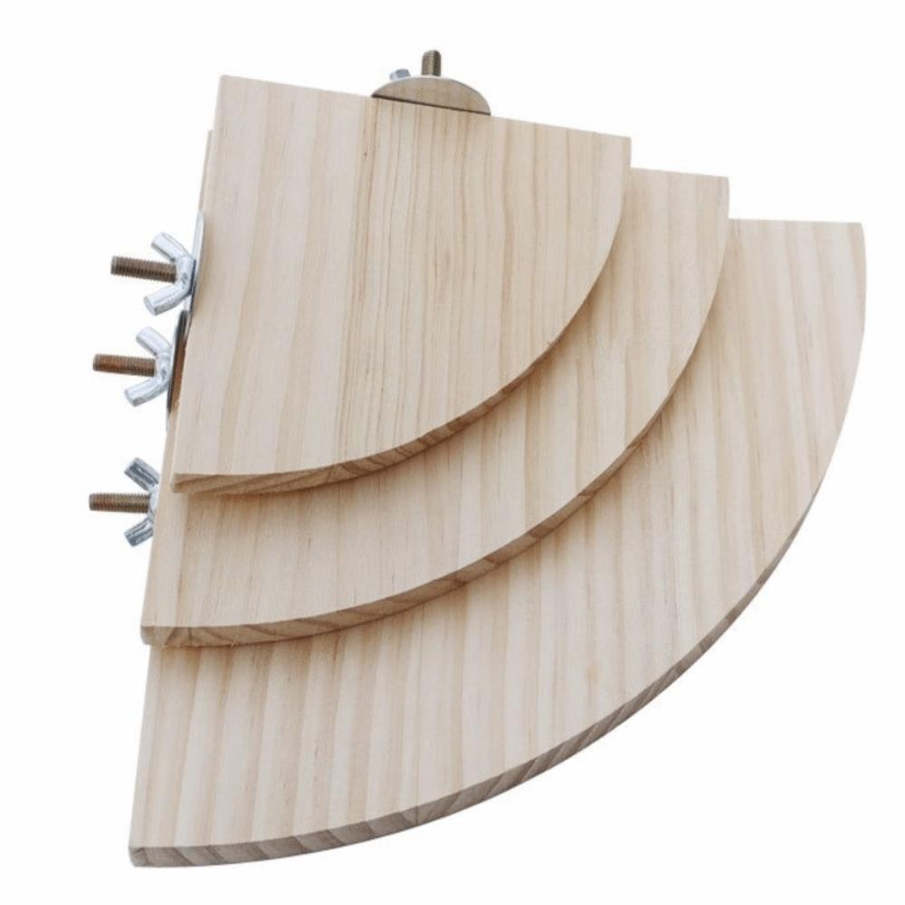 Sortierte Größen Vogel Sitzstange Plattform Holzmaterial Holzständer Papageien Sitzstange Ecke Haustier Lebensraum