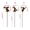 Animal Rabbit Decors Iron Decorative Rabbit Stakes Creative Animal Statues Stake