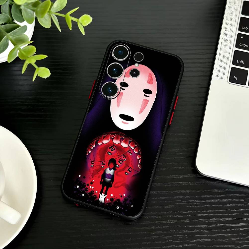 Cartoon K-Kaonashi-ES Phone Case For Samsung S26,S25,S24,S23,S22,S21,S20,S30,Ultra,Plus,Fe,Note,5G Black Cover