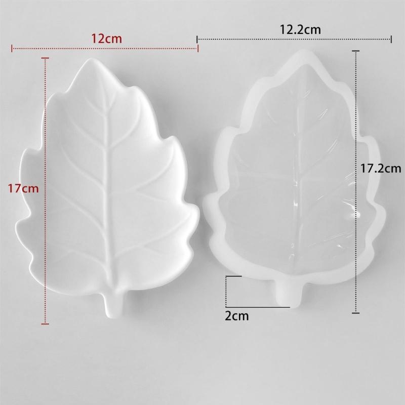 Flexible Food Grade Silicone Leaf Shaped Mould For Crystals Epoxy Art Projects