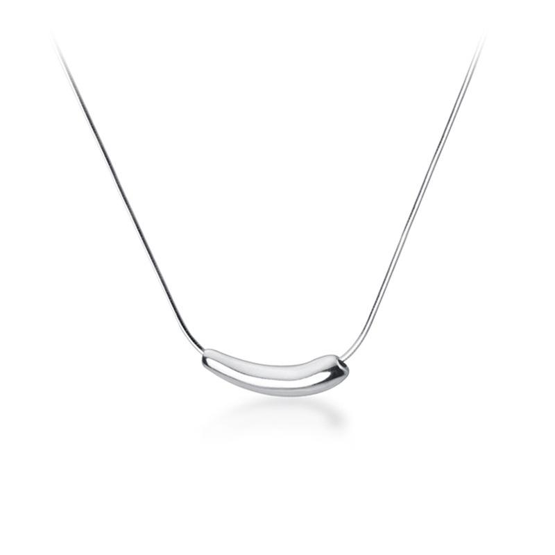Titanium Steel Irregular Geometric Necklace Minimalist Cold Tone Collarbone Chain Unique Personality Accessory