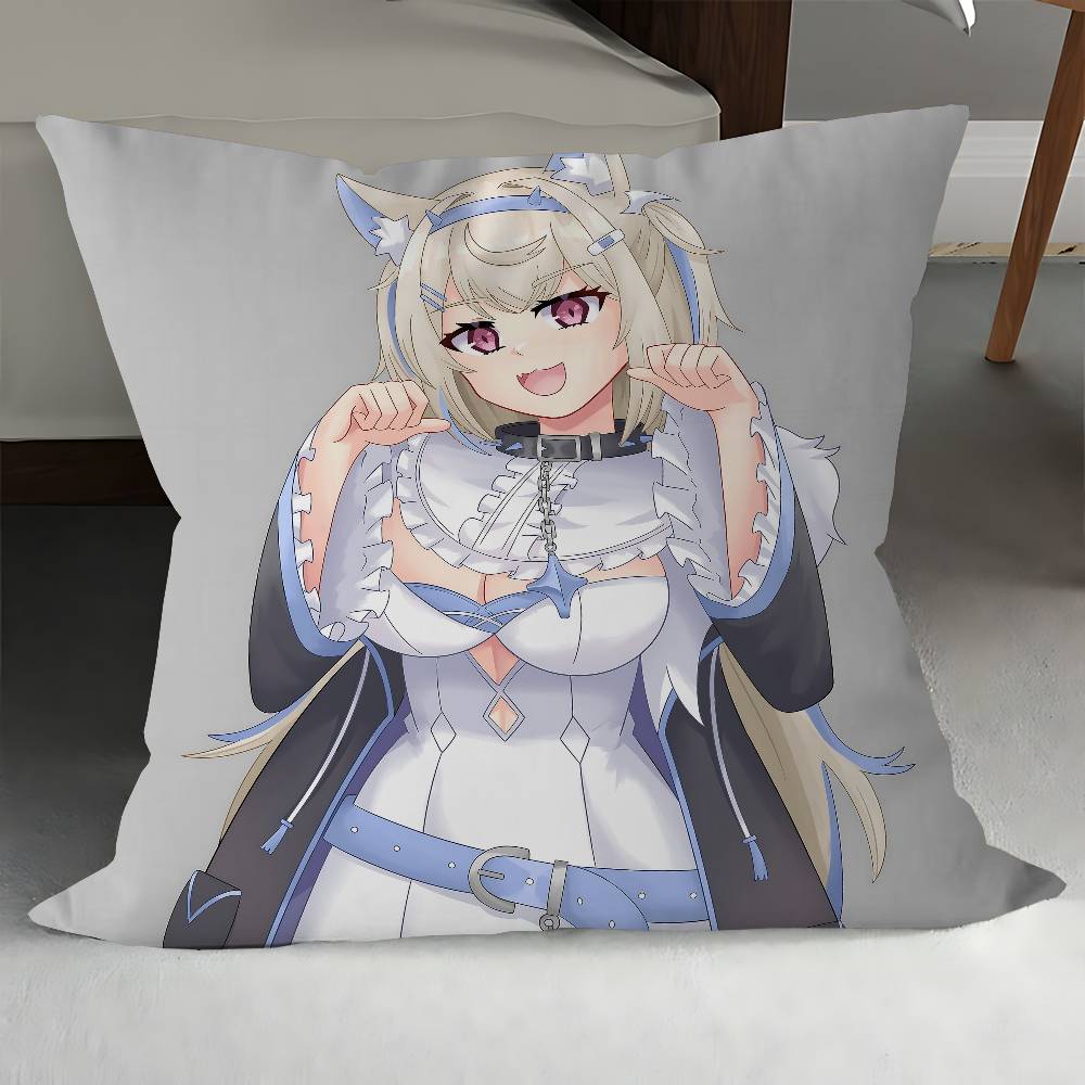 

Hololive Мококо Фувава Abyssgard Наволочка Декоративная подушка Диван Домашний декор Чехол Наволочки 12x12Inch