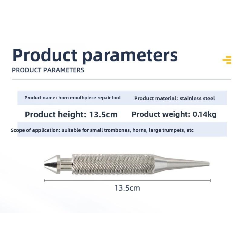 Trombone Mouthpiece Repair Tool Wind Instrument Repair Tools Repairs Deformation and Flattening In Trombone, French Horn, and Tuba Mouthpieces