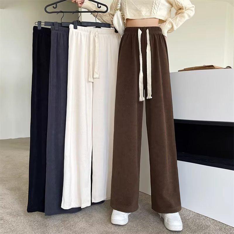 

2025 Women s Autumn Japanese Casual Loose Straight-Leg Drape Pants 4XL