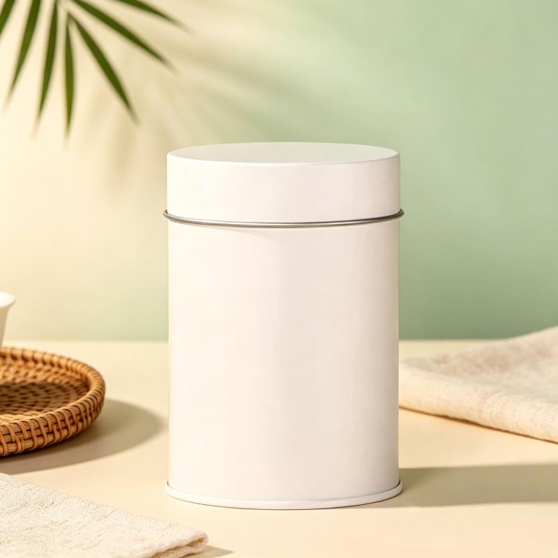 Matcha Powder Can 9.5cm Double Layer Airtight Sealed Portable Lightweight Jar for Travel Camping Tea Drinking
