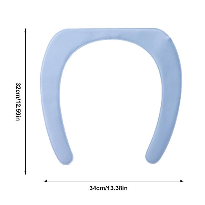 Warm Toilet Seat Cover Pad Heating Toilet Seat Cushion Heating PadWaterproof Washable Bathroom Seat Cover Pad with Self-Adhesive