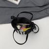 Hand-carrying Contrasting Striped Bucket Bag for Women's New Korean Style Niche Sports Commuter Shoulder Bag Versatile Crossbody Bag
