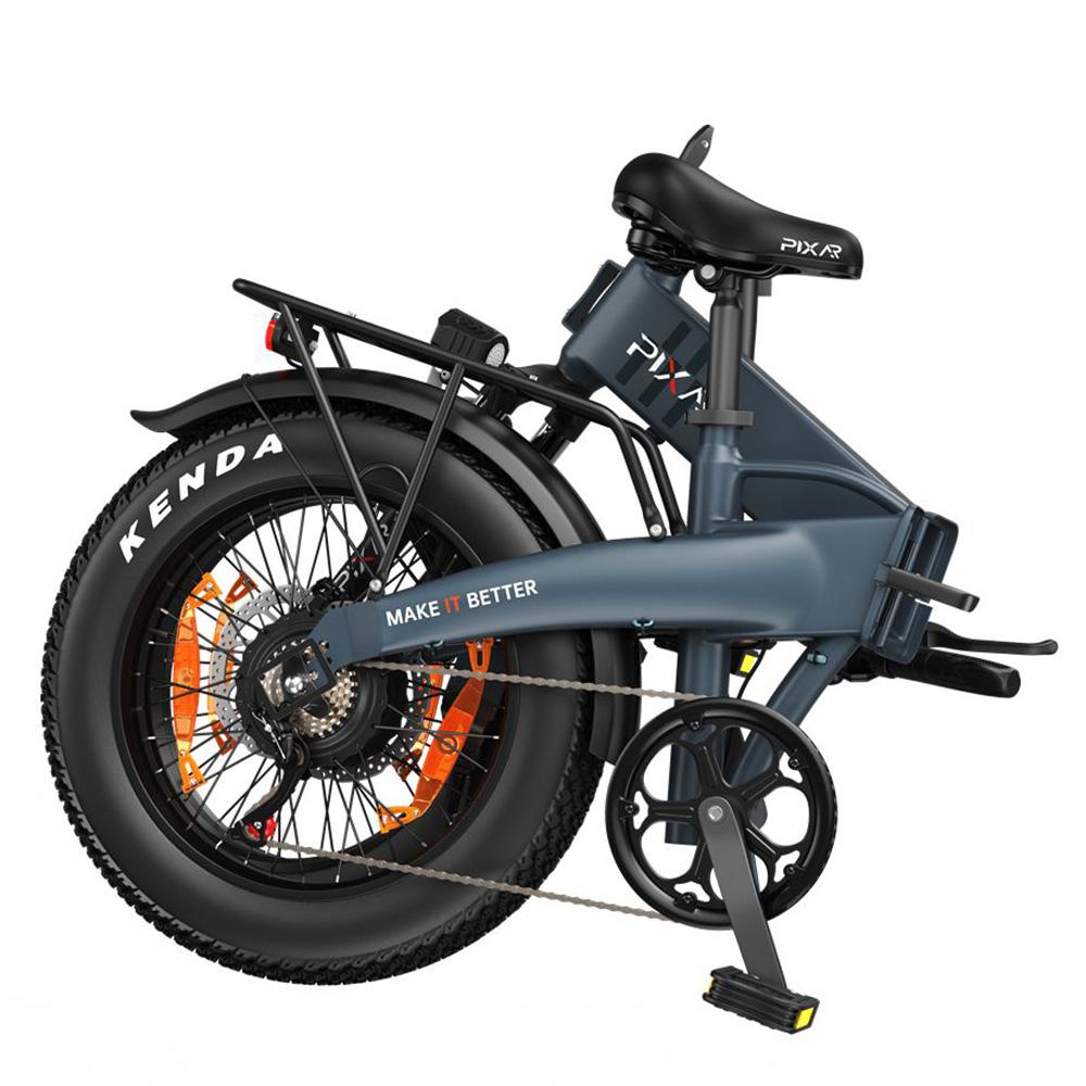 Vélo Électrique Pixar F2 Moteur 250W Pneu 20"x4.0" Vélo Électrique Pliable Ville 7 Vitesses Freins à Double Disque 48V 15Ah Suspension Fourche Avant