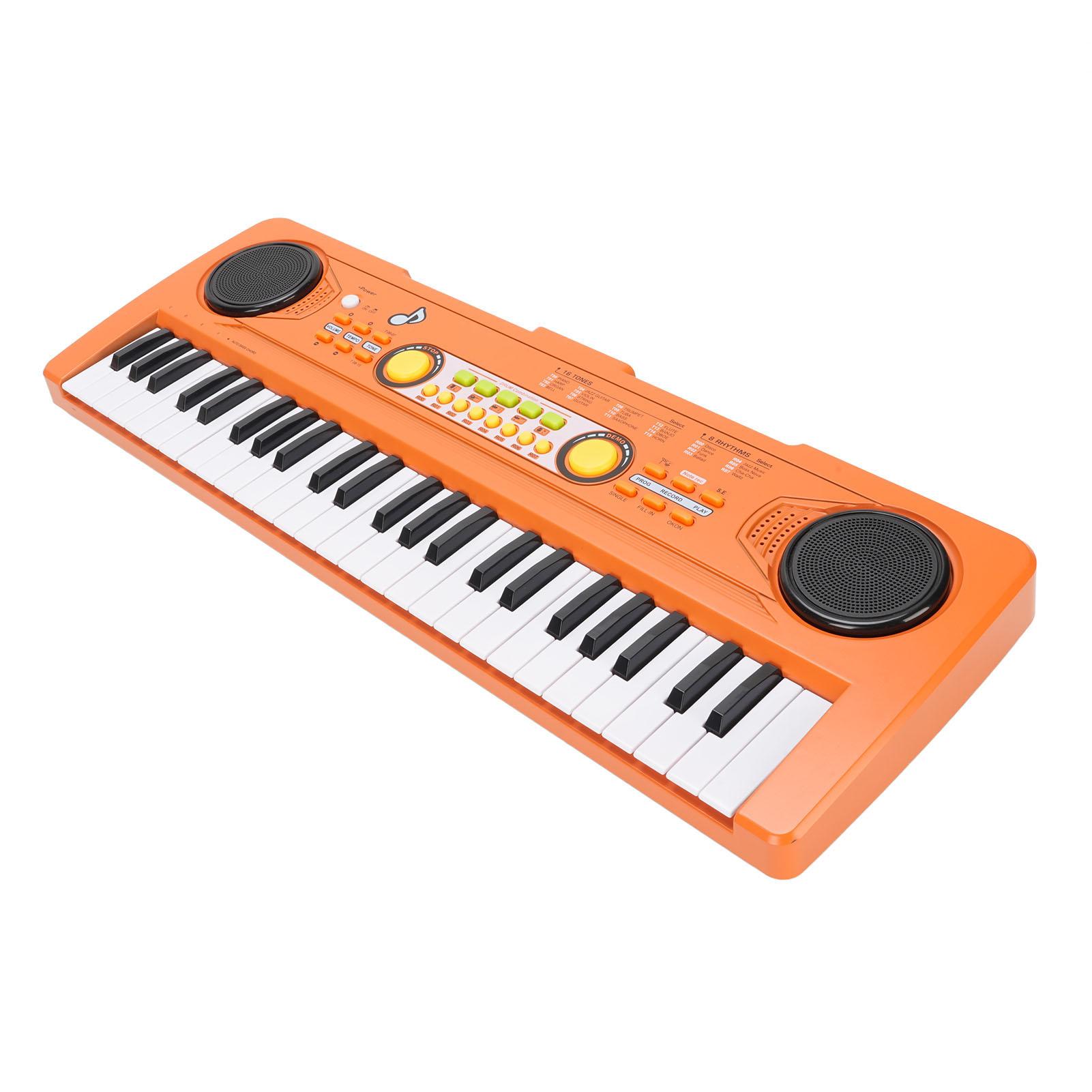

Портативное электронное пианино-клавиатура 49 клавиш Широкая клавиатура Пианино Музыкальный инструмент для детей